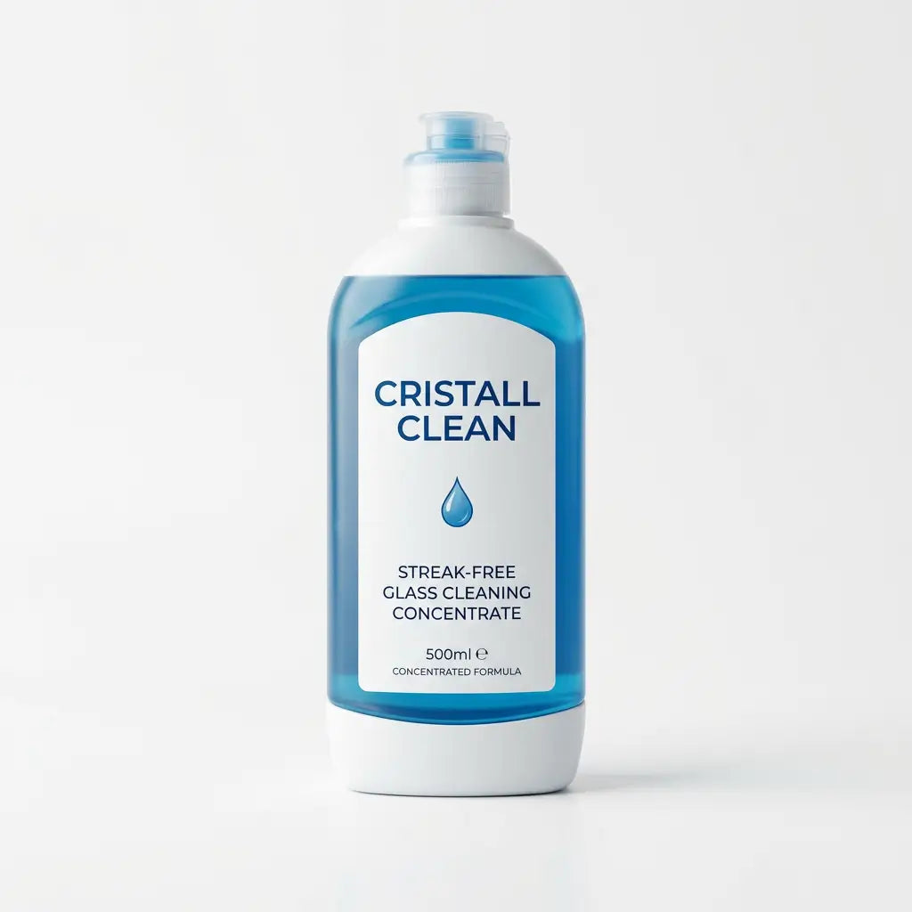 Streak-free cleaning solution bottle